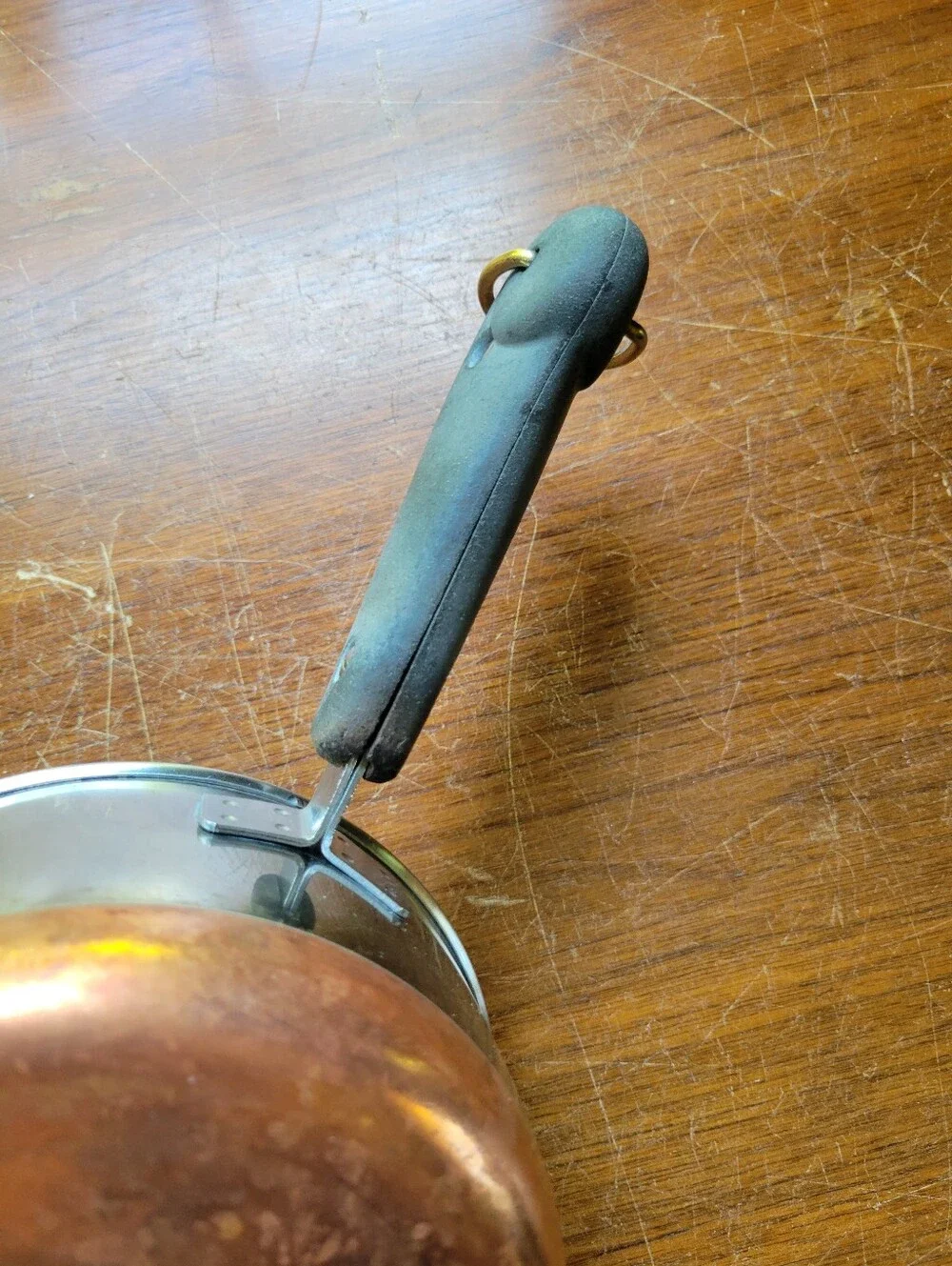 Vintage Revere Ware Copper Bottom 1 Qt & 3 Qt Saucepan Pot Set